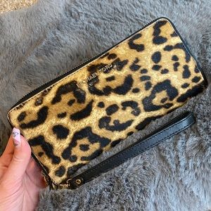Michael Kors Fur Print Leopard Wallet